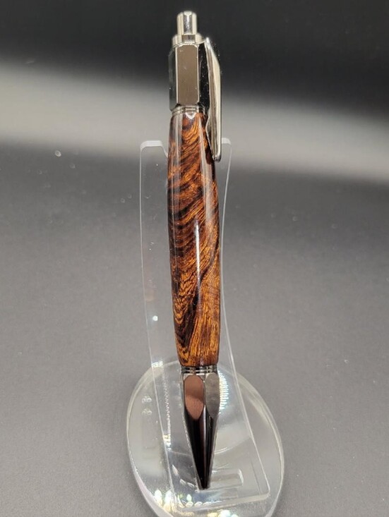 Other - Hand Turned Vertex Click Pen Dressed In Gorgeous Highly Figured Ironwood